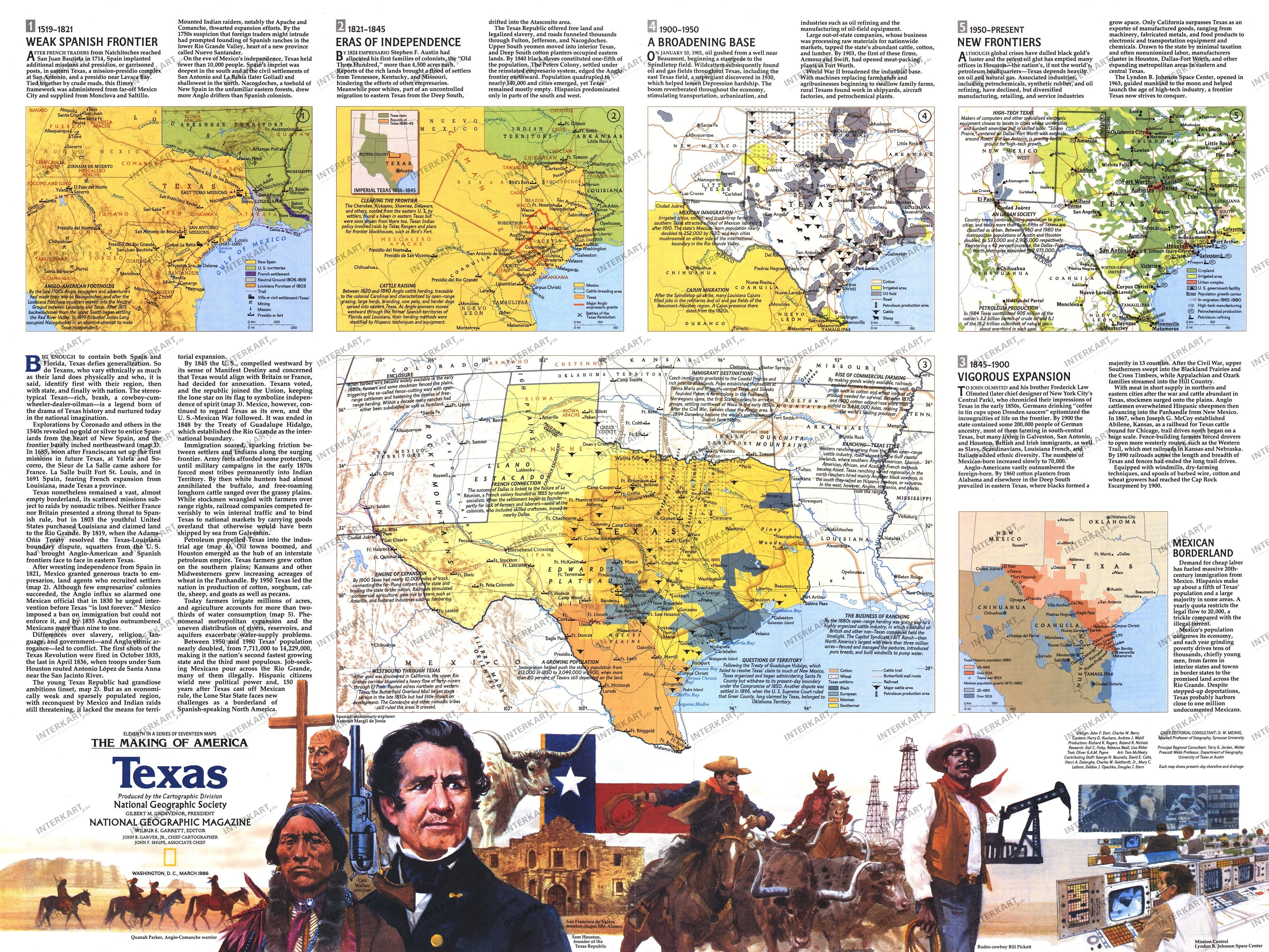 1986 Texas Map Side 2