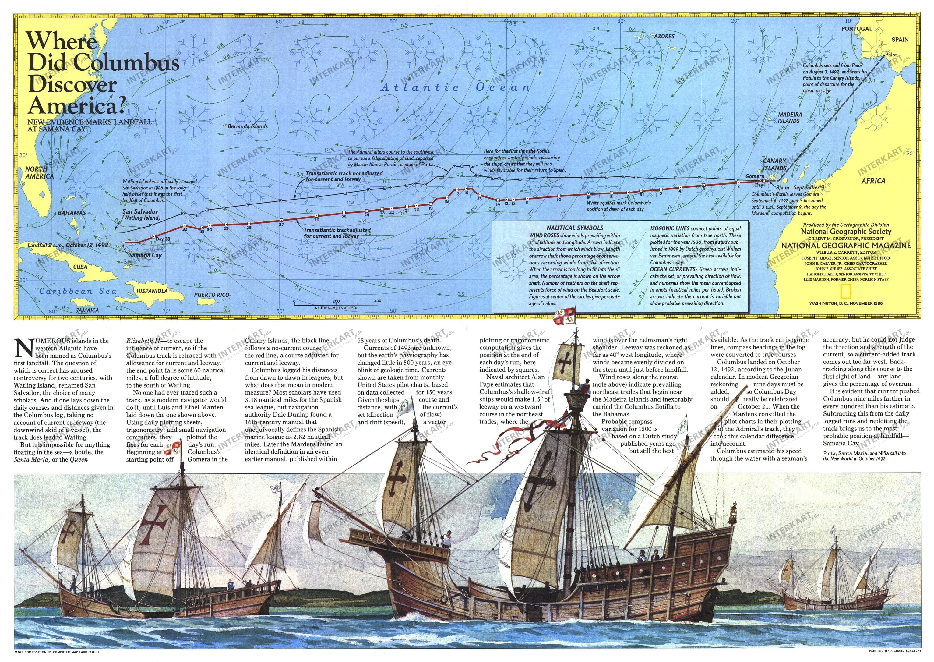 1986 Where Did Columbus Discover America? from National Geographic