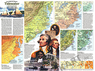 1988 Tidewater And Environs Map Side 2 National Geographic