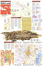 1989 Heiliges Land Karte Seite 2 51 x 79cm