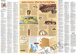 1991 Indianisches Amerika - Was Sie heute besuchen können 74 x 51cm