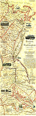 1994 Boston To Washington ca 1830 Map National Geographic