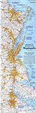 1994 Boston To Washington Megalopolis Map National Geographic