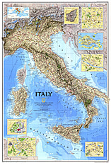 1995 Italien Karte 56 x 84cm 