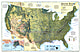 1996 United States Physical Landscape Map 79 x 51cm