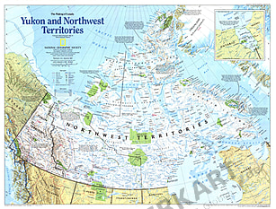 1997 Yukon And Northwest Territories Map National Geographic