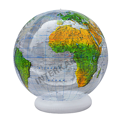 by Sammenbrud assistent Topografisk oppustelig globus 92cm - engelsk