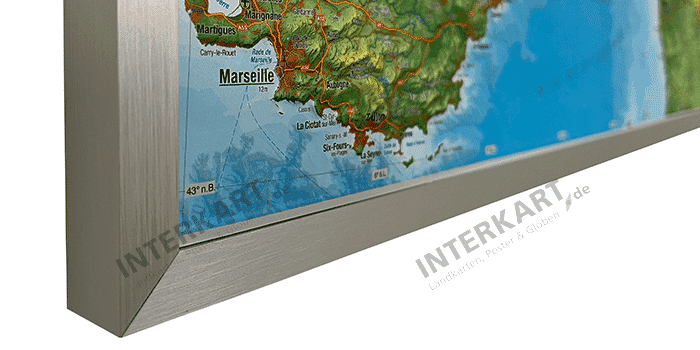 gerahmt silber eckig