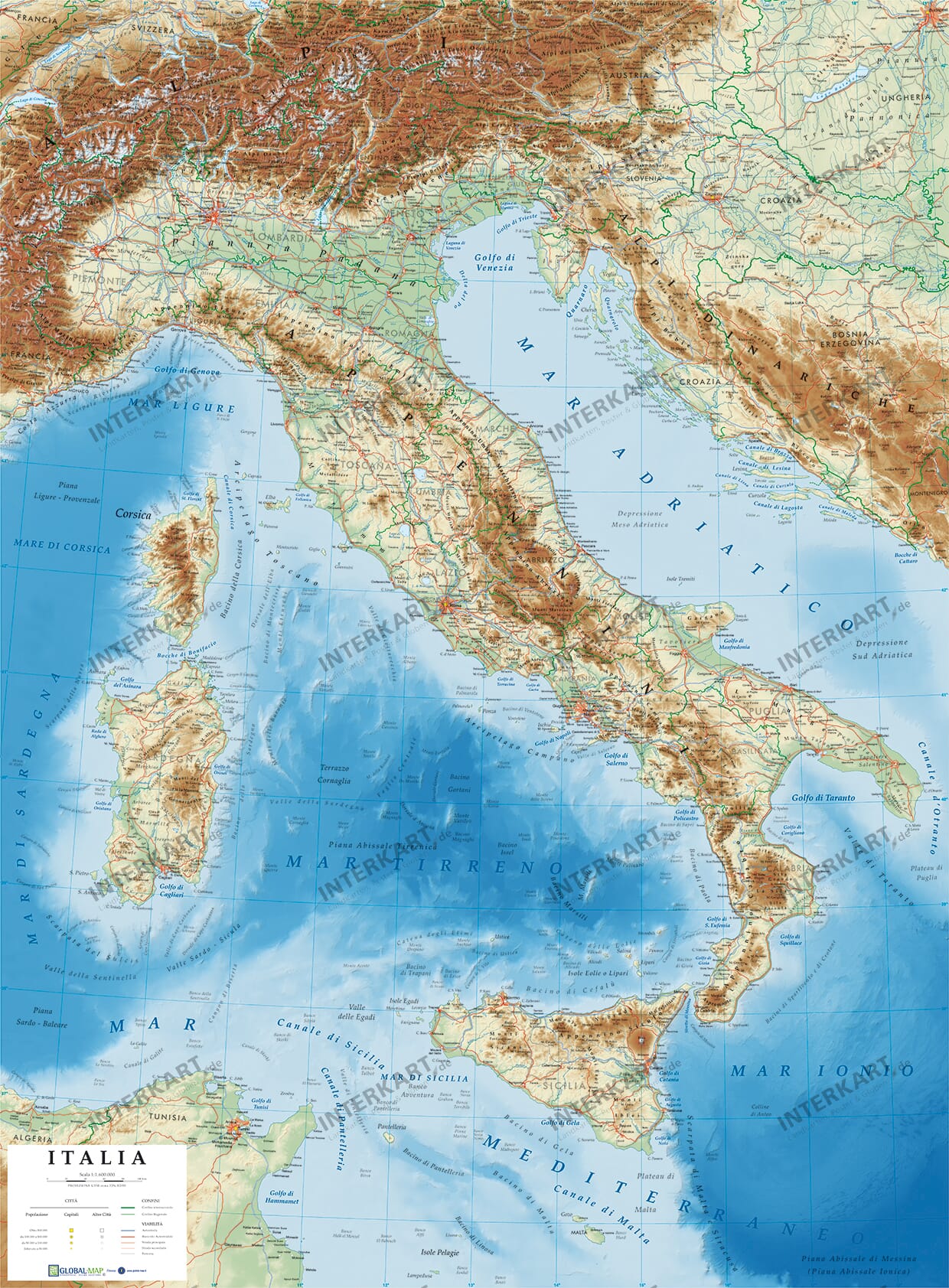 Italien - Landkarten