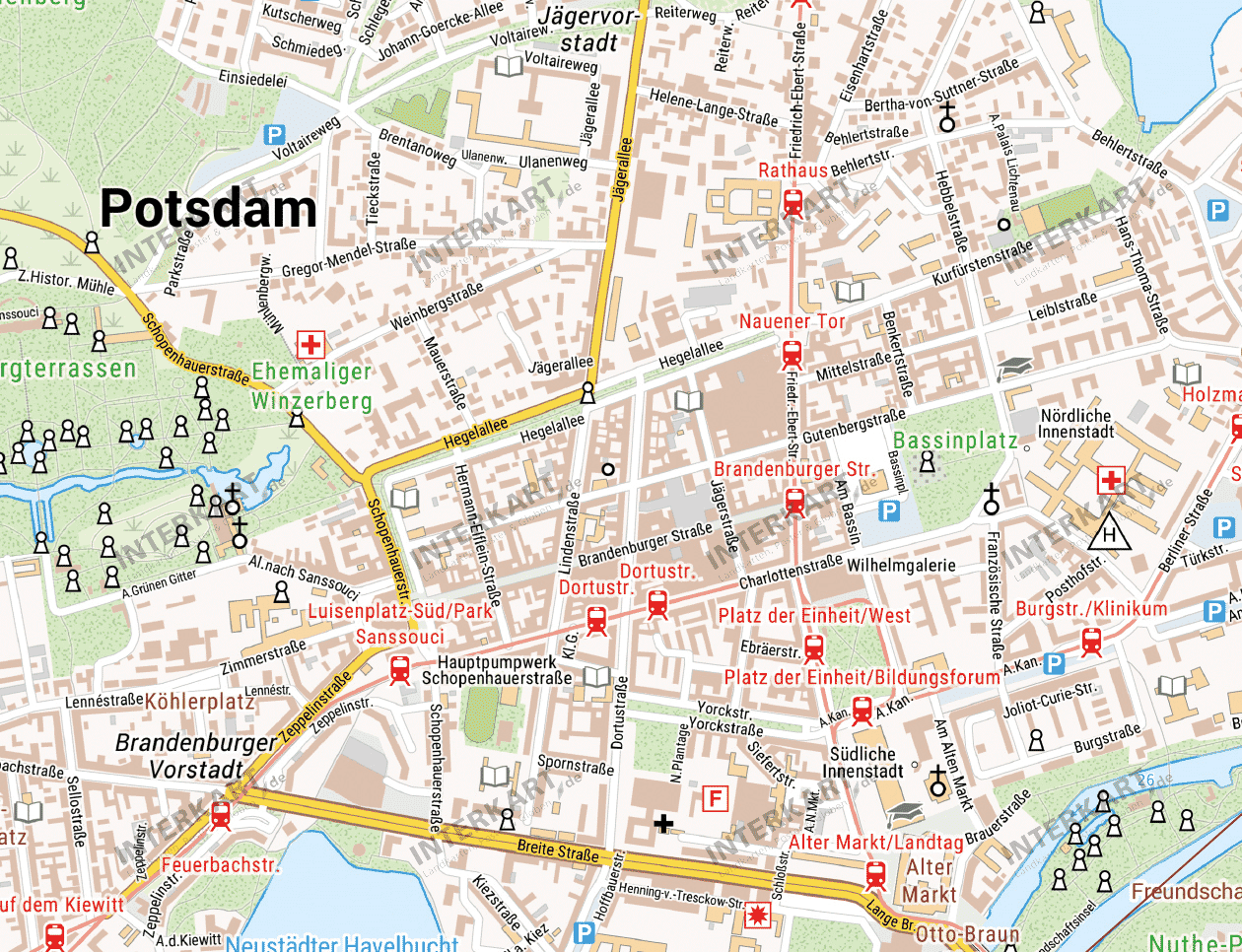 Mit unseren topaktuellen Stadtplänen immer auf dem richtigen Weg bleiben!