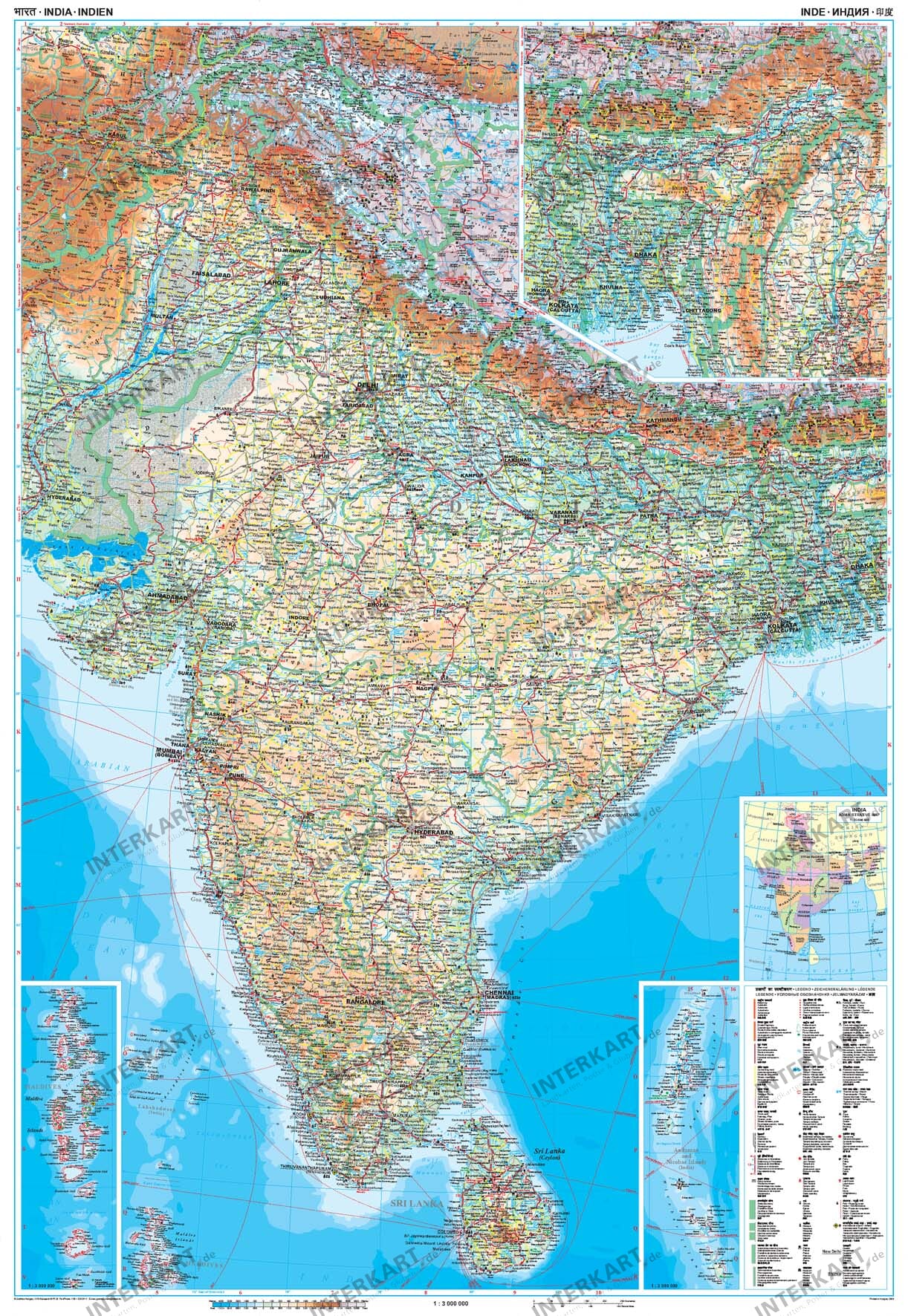 Indien Landkarten - Wo liegt Kerala?