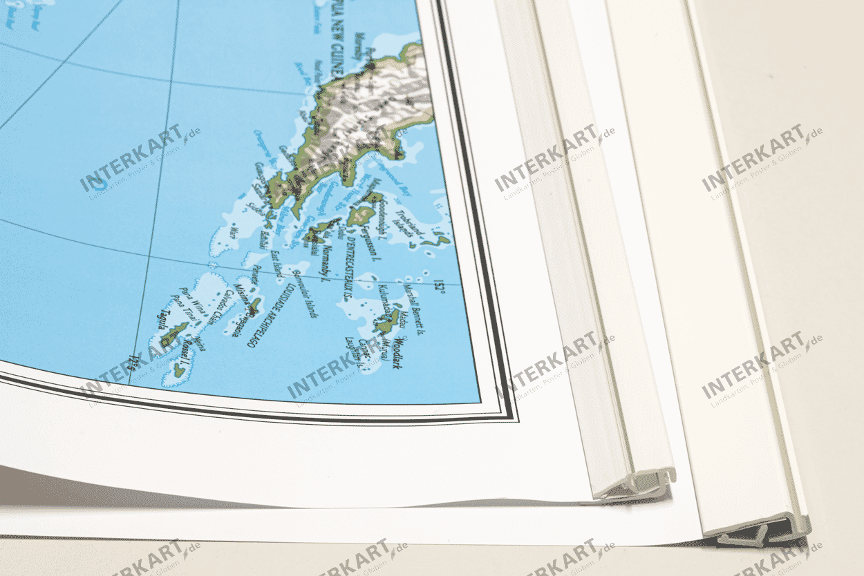 Mit Posterleisten sieht Ihre Weltkarte gleich viel schöner aus