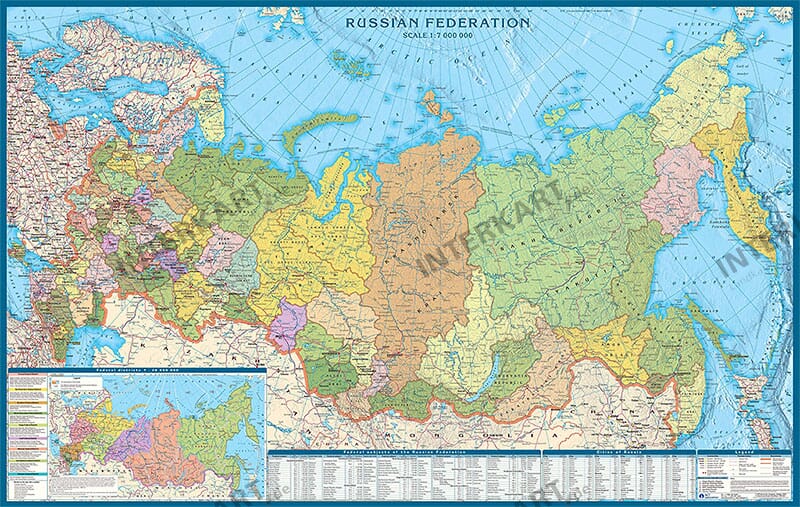 Neue Russland Landkarte