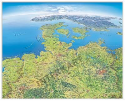 Norddeutschland als Panorama Poster