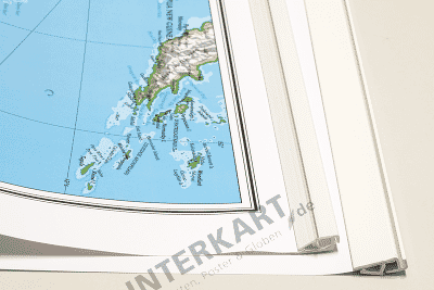 Mit Posterleisten sieht Ihre Weltkarte gleich viel schöner aus