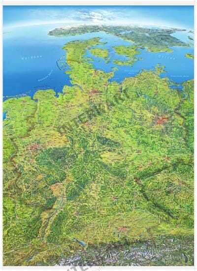 Panoramakarte Deutschland XXL