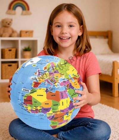 Aufblasbarer Globus als Wasserball – Spielerisch die Welt entdecken | Interkart